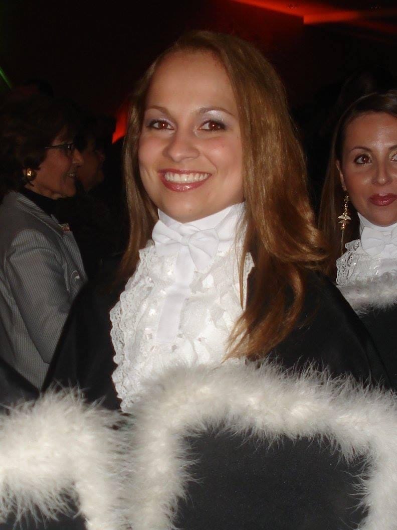 Greice Berlitz na formatura em Psicologia