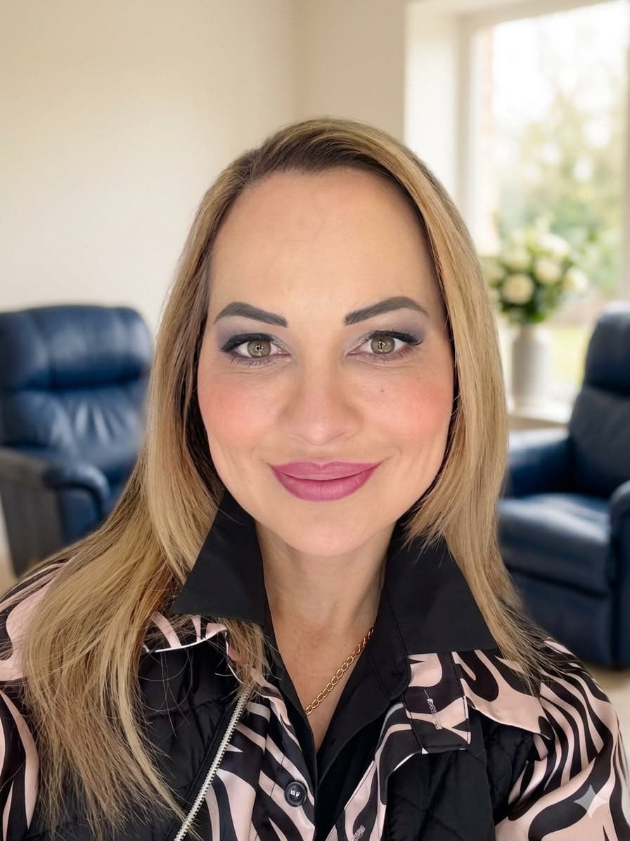 Greice Berlitz, psicóloga, em seu consultório